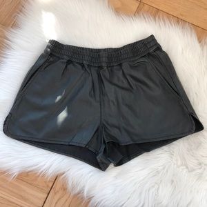 Faux Leather Short